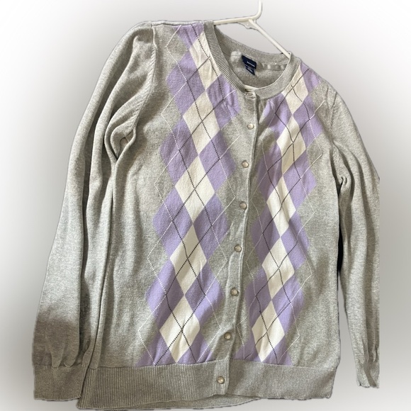 Basic editions argyle sweater size Large - Picture 1 of 5